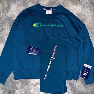 Champion sweat shirt and leggings set